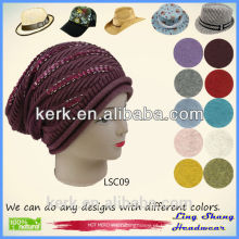 LSC09 Ningbo Lingshang Moda design 100% algodão snapback chapéus
